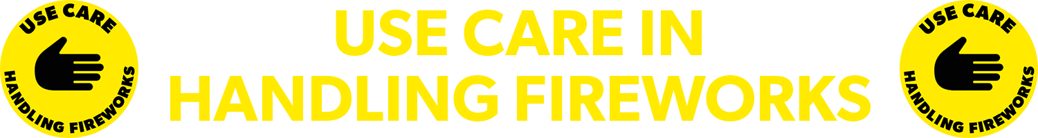use car when handling fireworks