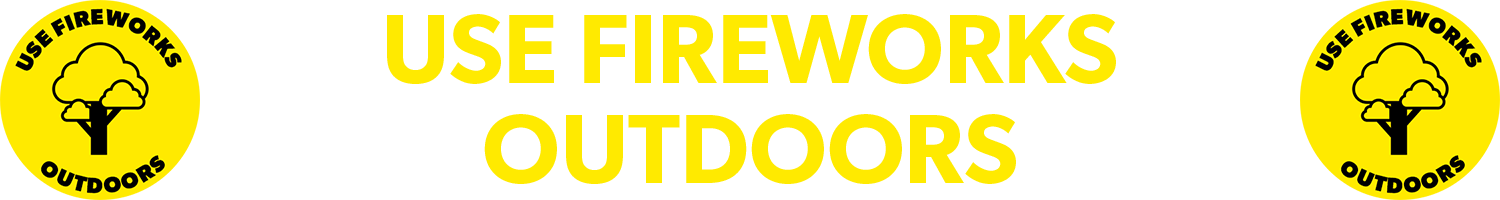use fireworks outdoors