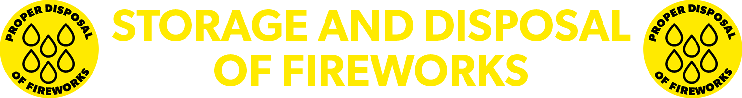 dispose of fireworks correctly